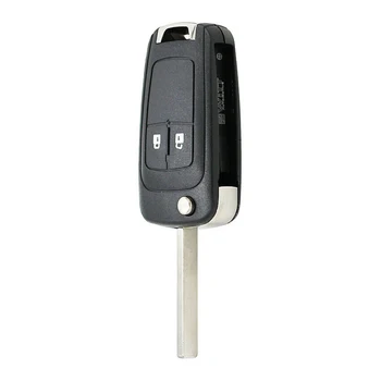 2-кнопочный Складной Корпус Ключа Замена Складного Ключа Для Opel Astra J Corsa E Cascade Zafira Karl Аксессуары Для Автоключей Черный ABS