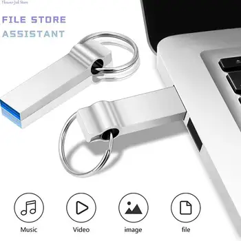 Новый USB 2,0 Флэш-Накопитель Металлический мини-Флешка 16 ГБ 32 ГБ 64 ГБ USB-Накопитель cle usb Pen Drive Брелок USB Flash