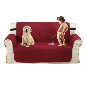 Реверсивный чехол для дивана с эластичной лентой, водонепроницаемый мебельный протектор для дивана-подушки
