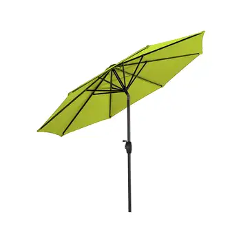9-футовый зонт для патио с наклоном и рукояткой, лаймово-зеленый