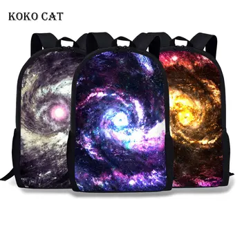 Модный рюкзак с принтом Вселенной для подростков, мальчиков, Звездное небо, классных сумок для девочек, Многофункциональная дорожная сумка Mochila