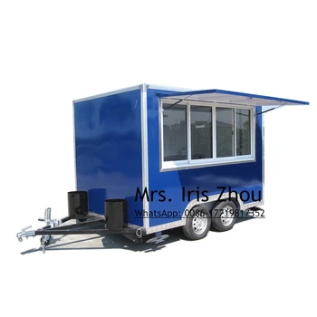 Мобильный грузовик-ресторан для продажи грузовиков быстрого питания, грузовиков для перевозки попкорна, мобильных прицепов для перевозки продуктов