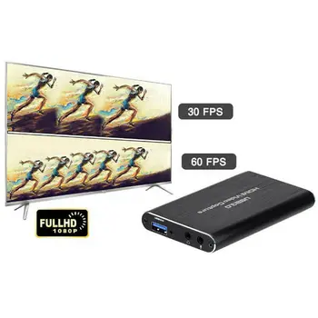 Высококачественный USB3.0 HDMI 4K 60Hz Карта видеозахвата ключ для прямой трансляции игры