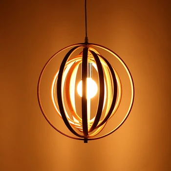 Скандинавский подвесной светильник из массива дерева с несколькими кольцами для гостиной, столовой, декоративного бара, домашнего декора, глянцевого освещения