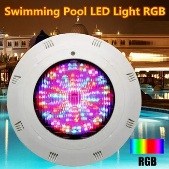1 Комплект светодиодных ламп для бассейна мощностью 12 В 18 Вт, подводные светодиодные лампы с возможностью изменения цвета RGB IP68 с пультом дистанционного управления (18 Вт)