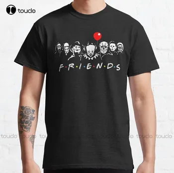 Классическая футболка с друзьями из фильма ужасов 