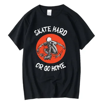 XIN YI/Мужская футболка Высокого качества из 100% хлопка в стиле хип-хоп, скейтборд с принтом Черепа, Летняя Повседневная Крутая Свободная футболка с круглым вырезом, Мужской Топ