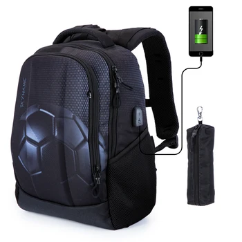 Сумка для мальчиков, ортопедическая школьная сумка для мальчиков-подростков, Классные футбольные рюкзаки для подростков, Студенческая многофункциональная сумка с USB-зарядкой