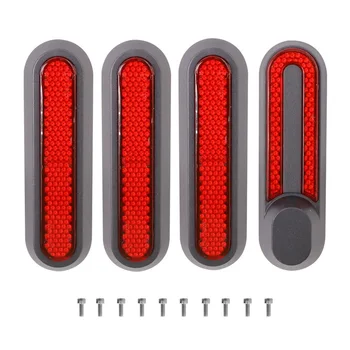 Светоотражающая Защитная Оболочка для Электрического скутера Xiaomi Mi M365/PRO/1S/Essential Scooter, Задняя Крышка Ступицы заднего колеса, Красная