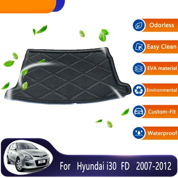 Автомобильные Коврики для багажника Hyundai i30 FD i30cw Универсал 2007 ~ 2012 Автомобильный Анти-грязный Коврик Для Хранения Коврик Для Багажника Аксессуары Для Пола 3D EVA Материал