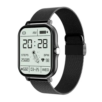 Смарт-часы SYNOKE Мужские с квадратным циферблатом, тонкие электронные часы, HD Bluetooth Вызов, водонепроницаемые спортивные мужские смарт-часы для Android