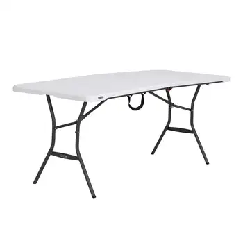 Складной стол Lifetime длиной 6 футов, Легкий Коммерческий, Белый (280857)