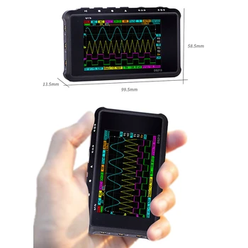 Портативный цифровой запоминающий осциллограф DS213 ручной маленький мини-портативный четырехканальный осциллограф
