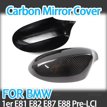 Стайлинг крышки бокового зеркала заднего вида из настоящего Углеродного волокна Для BMW 1 Серии E81 E82 E87 E88 Pre-LCI Pre facelift