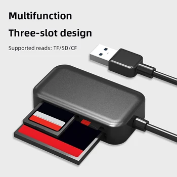 2 в 1 USB 3,0 Кардридер USB-SD TF Адаптер для карт памяти для портативных ПК Windows/ MAC/ Linux Аксессуары Multi Smart Cardreader