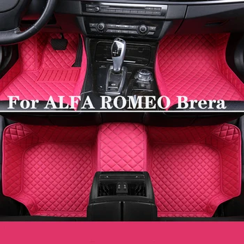 Полностью объемный изготовленный на заказ кожаный автомобильный коврик для Alfa ROMEO Brera 2005-2011 (модельный год) Интерьер автомобиля Автомобильные Аксессуары