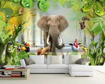 Beibehang Пользовательские обои 3D мультфильм детская комната фрески 3D красивые пейзажи детская комната украшение дома фреска 3d обои