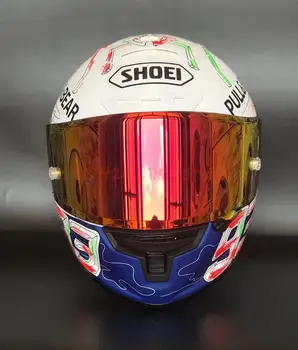 И Женский Высококачественный мотоциклетный шлем с граффити, летний защитный мужской шлем Abs Shoei X-четырнадцать, полный шлем B