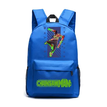 Человек-бензопила Школьная сумка для подростков, Детский рюкзак, Повседневная сумка для мальчиков и девочек, сумка с анимационной печатью различных цветов