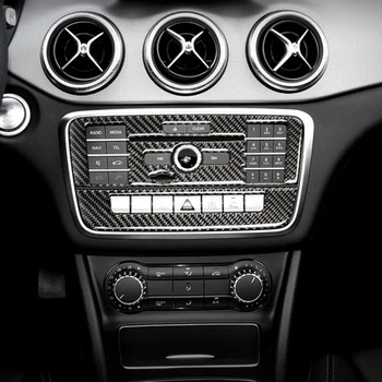 Накладка Крышки CD-панели Кондиционера Центральной Консоли Для Mercedes Benz X156 W176 C117 CLA GLA A Class Из Углеродного волокна