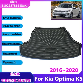 Для Kia Optima K5 Аксессуары JF 2016 2017 2018 2019 2020 Коврики для багажника автомобиля из 3D материала EVA, Водонепроницаемая защитная накладка, Накладка для груза