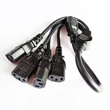 Кабель-разветвитель NCHTEK IEC 320 C14 с разъемом 4 x C13 с разъемом Y, 10A/250V, кабель IEC с разъемом 4 для ИБП PDU/1 шт.