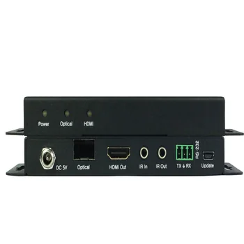 Удлинитель HDMI 4K 60Hz по волоконно-оптическому кабелю длиной до 1 км 3300 футов 18 Гбит/с IR RS232