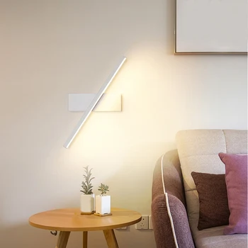 Скандинавский Современный Минималистичный светодиодный настенный светильник Прикроватная лампа для Спальни Креативная Лестничная лампа Для гостиной Вращающийся Настенный светильник Высокого Качества