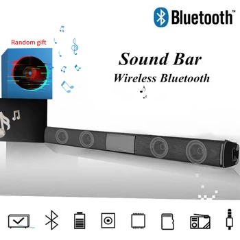 40 Вт Беспроводная звуковая панель Bluetooth, стереодинамики Hi-Fi, Звуковая панель для домашнего кинотеатра, ТВ, Объемный звук AUX TF FM Caixa De Som