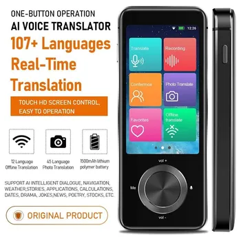 M9 Smart Instant Voice Photo Scanning Translator 3-дюймовый HD Сенсорный экран Поддержка Wi-Fi Автономный Портативный Перевод на 107 языков