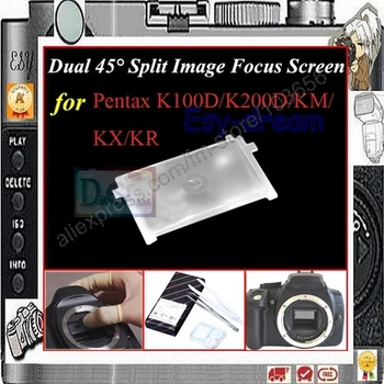 Двойной 45-градусный фокусировочный экран с разделенным изображением Для Pentax K100D/K200D/KM/KX/KR PR138