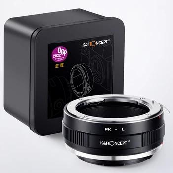 Адаптер для объектива K & F Concept для объектива Pentax с креплением K PK к Leica TL TL2 CL SL SL2 Panasonic S1 S1R S1H S5 Sigma fp fpL