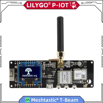 LILYGO® TTGO Meshtastic T-Beam V1.2 ESP32 LoRa 915 МГц 433 МГц 868 МГц 923 МГц WiFi BLE GPS с 0,96-дюймовым OLED-держателем 18650 для аккумулятора