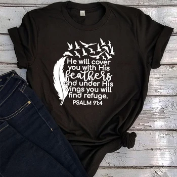 Библейская рубашка, христианские рубашки, христианские подарки, винтажные футболки с молитвой, религиозные футболки, топы с верой, повседневные футболки для женщин