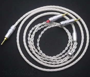 Audiocrast 8Cores Посеребренный 2,5 мм сбалансированный штекер для наушников 2x2,5 мм модернизированный кабель