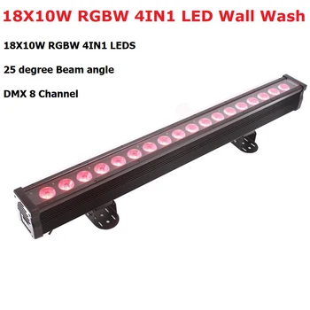 Водонепроницаемый Барный Светильник 18X10 Вт RGBW 4В1 LED Wall Wash Light DMX LED Bar Line Bar Wash Wall Light Наружное Освещение LED Dj Lights