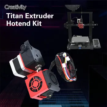 НОВЫЙ Креативный Экструдер MK8 С вентилятором Комплект шкивов объединительной платы CR10 Ender3 TITAN Экструдер с прямым приводом Hotend Kit запчасти для 3D-принтера