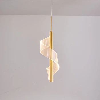 Современный минималистичный подвесной светильник, тумбочка для спальни, Минималистичная люстра для гостиной, светодиодный креативный маленький подвесной светильник
