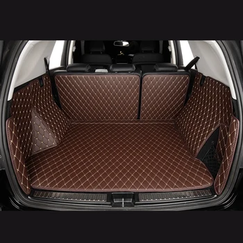 Прочный Изготовленный на Заказ Кожаный Красочный коврик для багажника автомобиля Seat Leon 5F MK3 2012-2017 2018 2019 2020 Аксессуары для ковров для авто, Детали интерьера