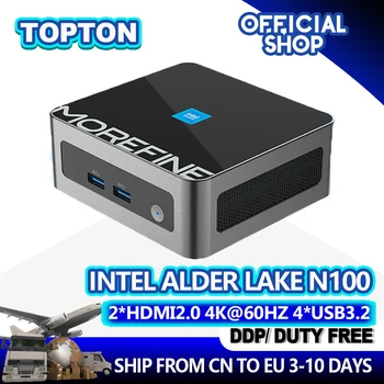2023 Мини-ПК 12-го поколения Intel Alder Lake I7-1260P N100 N95 Четырехъядерный DDR4 NVME WiFi 6 2 * HDMI 2,0 4K @ 60Hz 4 * USB3.2 Карманный компьютер