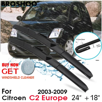 Автомобильная щетка стеклоочистителя Переднего стекла, лезвия для стеклоочистителей, Автоаксессуары Для Citroen C2 Europe 24 