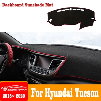 Для Hyundai Tucson 2015-2016 2017 2018 2019 2020, коврик для приборной панели, коврик для приборной панели, солнцезащитный козырек, Инструмент, Ковер, Автомобильные аксессуары