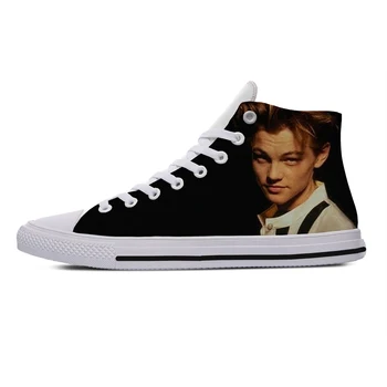 Горячая Новая Мужская И Женская Модная обувь Leonardo DiCaprio, Легкая Дышащая Удобная Парусиновая обувь для отдыха, Новейшая обувь для настила