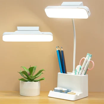 Настольная лампа LED USB Перезаряжаемая Лампа Магнитная Офисная лампа для чтения Настольная лампа для спальни для учебы Прикроватные тумбочки Ночник