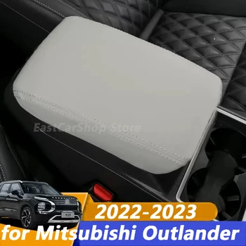 Для Mitsubishi Outlander 4 2022 2023 Автомобильная Кожаная накладка На подлокотник Центральная консоль Подлокотник Коробка сиденья Накладка Защитная накладка