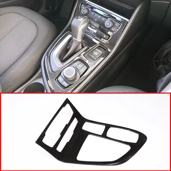 Стиль Углеродного Волокна Для BMW 218i Gran Tourer F45 F46 2015-2018 ABS Хромированная Центральная Консоль Рамка Переключения Передач Крышка Отделка