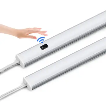 DC 12V Led Strip Series Подключение светодиодных Ламп Smart Hand Sweep Sensor Лента Светодиодная Алюминиевая лампа Кухонный Шкаф Подсветка Освещения