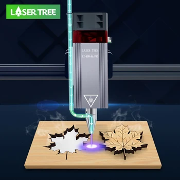 ЛАЗЕРНОЕ дерево оптической мощности 10 Вт Лазерный модуль с воздушной металлической насадкой TTL Лазерная головка для гравировально-режущего станка с ЧПУ DIY Инструмент