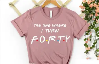 футболка на 40-й день рождения 2023, Подарки на 40-й день рождения для женщин и мужчин, Рубашка для Вечеринки на 40-й день рождения, подарок на день рождения для мамы из 100% хлопка в готическом стиле