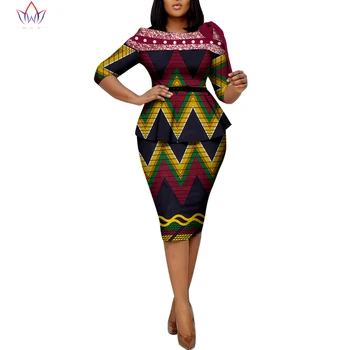 Африканская одежда для женщин, комплекты из 2 предметов, топы и юбки с рукавами 3/4, комплекты с цветочным принтом, одежда в стиле дашики с жемчугом, WY8862